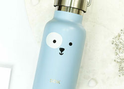 Water Bottle / Thermos – Puppy – Blue 350ml Stainless Steel