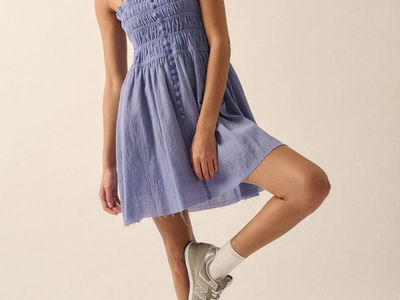 Ocean Breeze Mini Dress Blue - Small / Blue