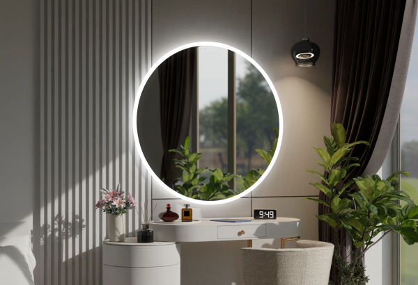 Espelho Redondo LED Iluminado – Modelo Delhi