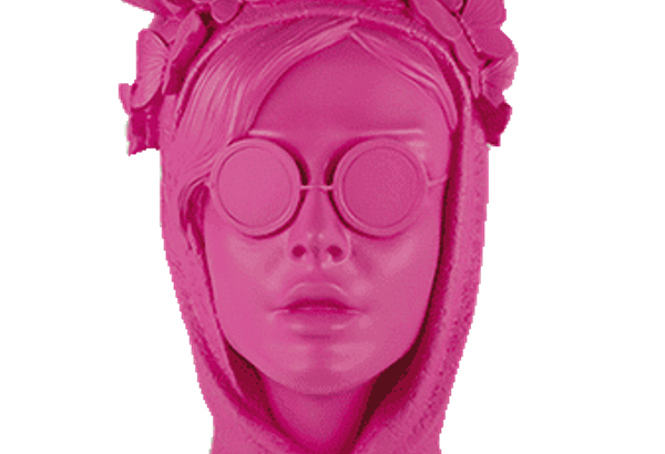 SAGRADA FAMILIA “Testa” castiçal estilosa pink