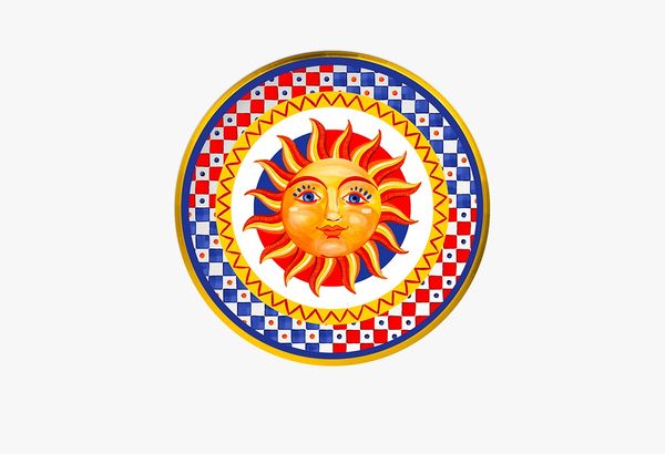 DOLCE VITA Prato p/ pão sol em porcelana