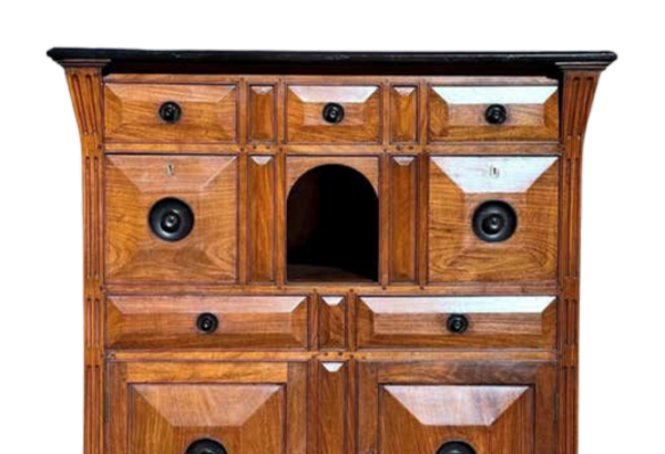 Rare 19th-Century Satinwood Rosewood Ebony Colonial Chest