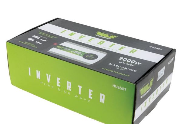 Pure Sine Wave Inverter 2000W 24VDC to 240VAC True Sine Wave