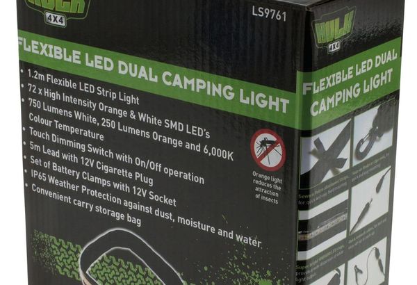Flexible LED Camping Strip Lamp – White Illumination