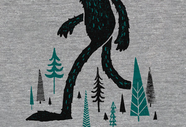 Sasquatch (Kids tee) - Kids / Gray / 12