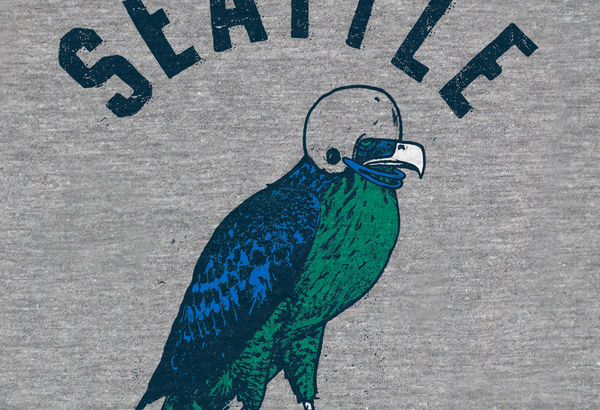 Seabird (Kids tee) - Kids / Heather Gray / 4
