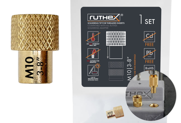 Ruthex Einschmelzhilfe für M10 / 3/8" Gewindeeinsätze