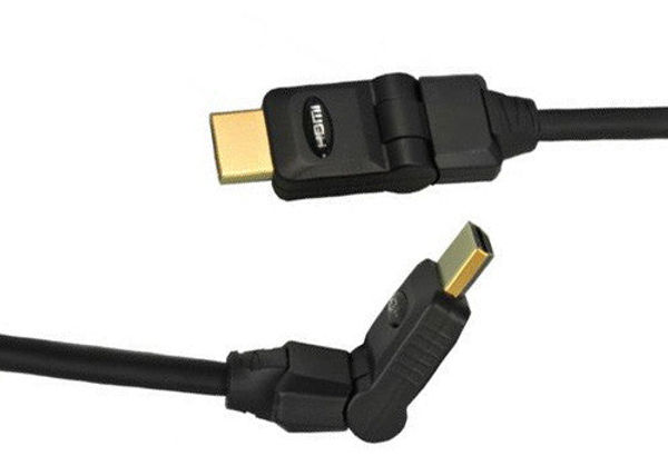 HDMI Cable with Adjustable Swivel Plugs Straight to Right…