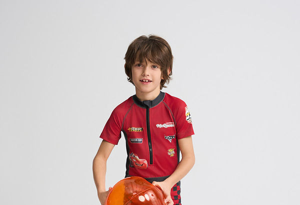 AIMER KIDS Boys' Swim Set - Red / 150