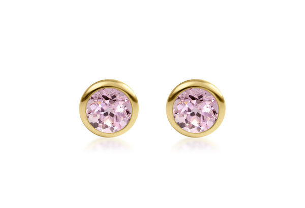 Ribbon Set Gemstone Studs - Blue Sapphire