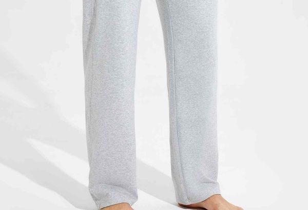 Men's Cotton Yoga Cargo Pants - Heather Light Gray / 2XL
