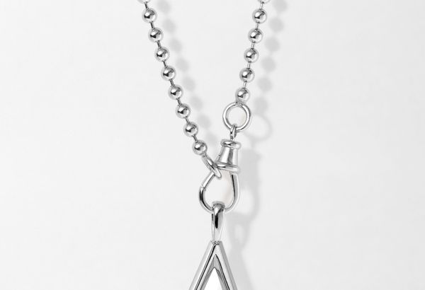 Initial Globe Necklace - Silver - R