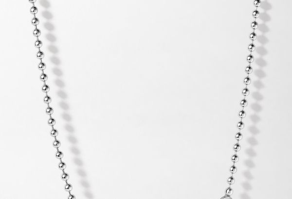 Globe Chain Necklace - Silver - 18" (45.5cm)
