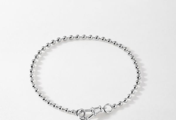 Mini Coin Globe Bracelet - Silver - 6.5" (16.5cm)