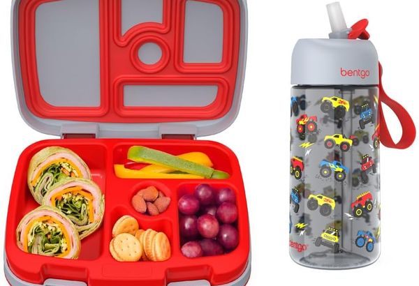 Bentgo Kids Prints Lunch Box Kids Water Bottle – New &…