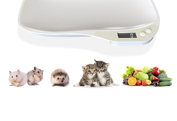 Small Digital Pet Scale for Dogs Cats, Max 33 lbs LCD…