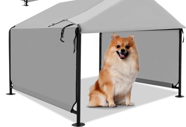 Dog Shade Shelter 2.5’x2.1’x2.1′ for Small Dogs, Pet…