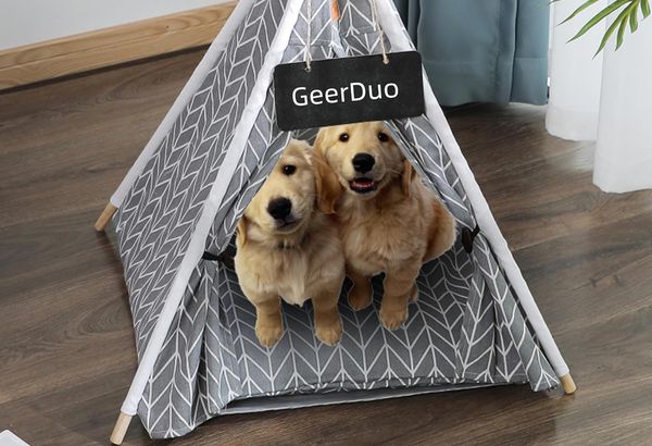 Pet Teepee, Portable Pet Tents for Small Dogs or Cats, Puppy…