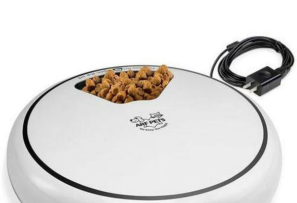 Arf Pets Automatic Pet Feeder, 5 Meal Food Dispenser for…