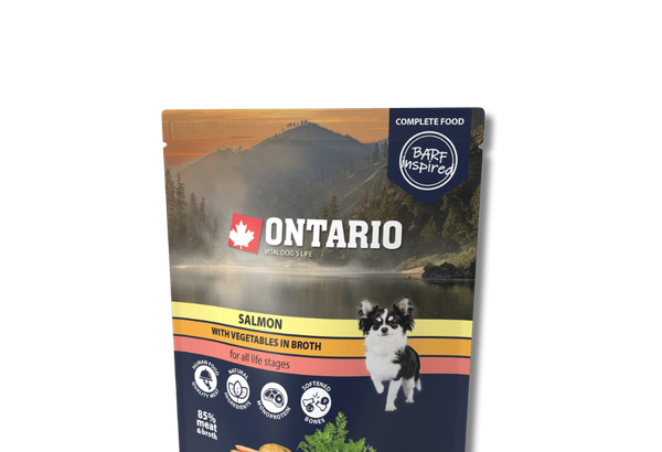 Ontario Pouch Salmón con Vegetales 300 g – Alimento…