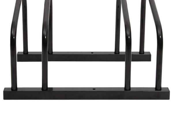 Sturdy Black Steel Floor Bike Rack Stand Storage Organizer…