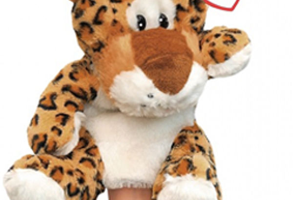 Peluche marionnette publicitaire