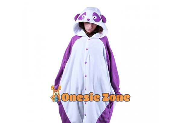 Purple Panda Kigurumi Quick Couples Costumes