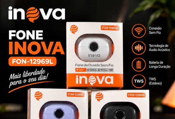 Fone de Ouvido Sem Fio INOVA FON-12969L