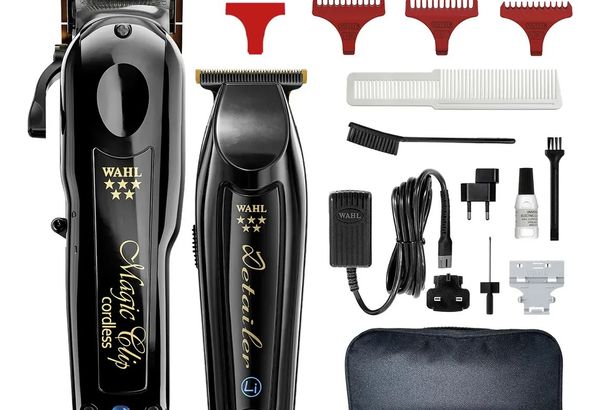 Kit Maquina de Cortar e Acabamento Wahl Barber Combo Magic…