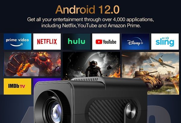 Atualizado Projetor Smart HY320 Android Full HD 1920×1080…