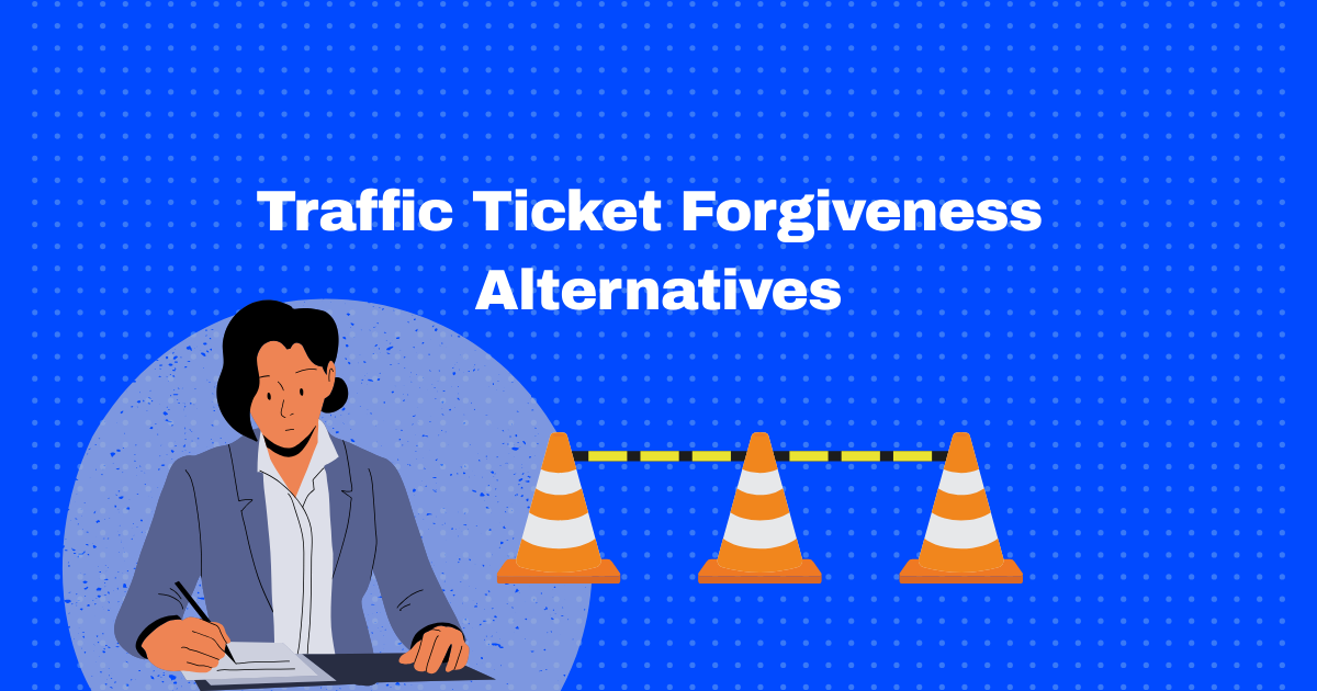 Alternatives to traffic ticket forgiveness programs.