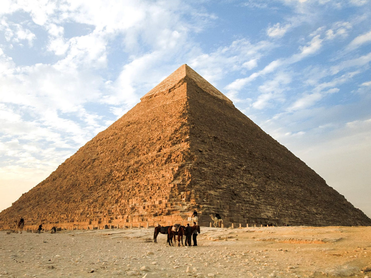 pyramid view from below