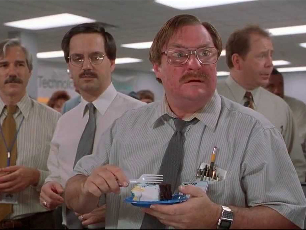 Office Space birthday scene