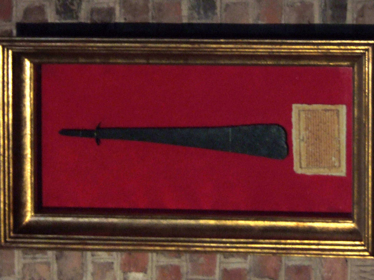 st peter's blade in display