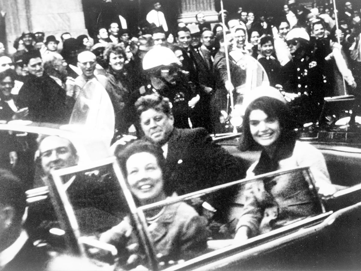 john f kennedy in a rally