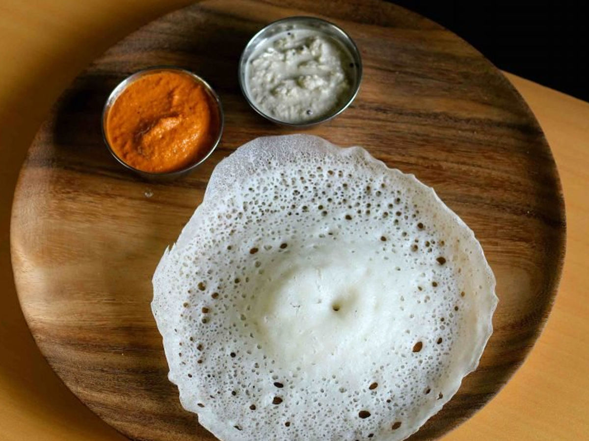 Appam is an amazingly light dish