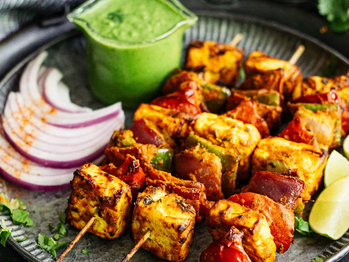 The paneer dish, vegetarians tikka