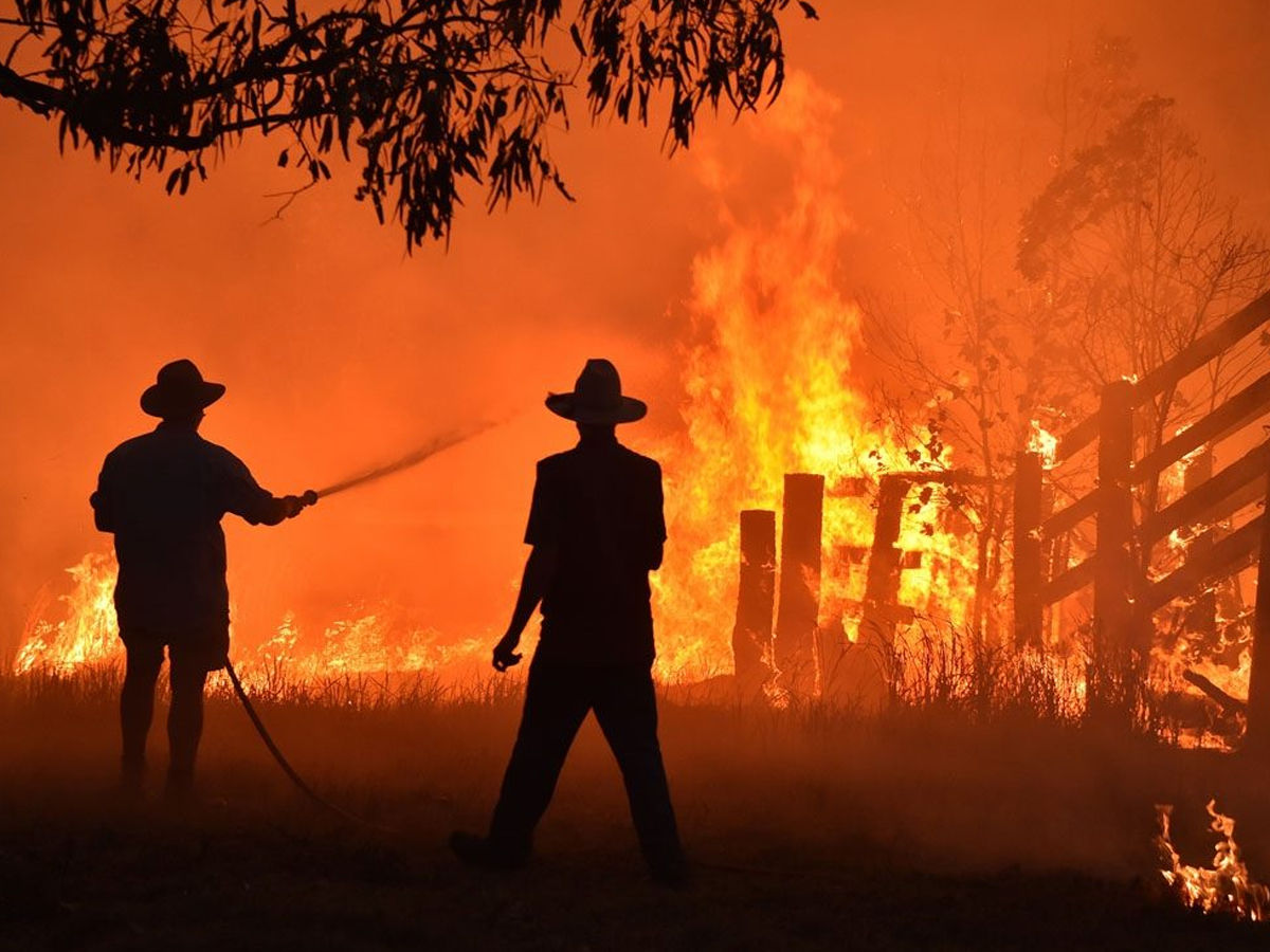 Australian bushfires burned across the continent