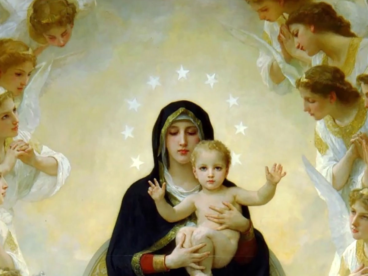 mother mary and baby jesus son of god 