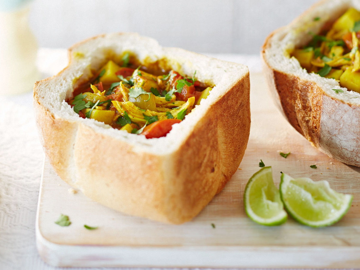 Most Popular African Dish Bunny Chow 