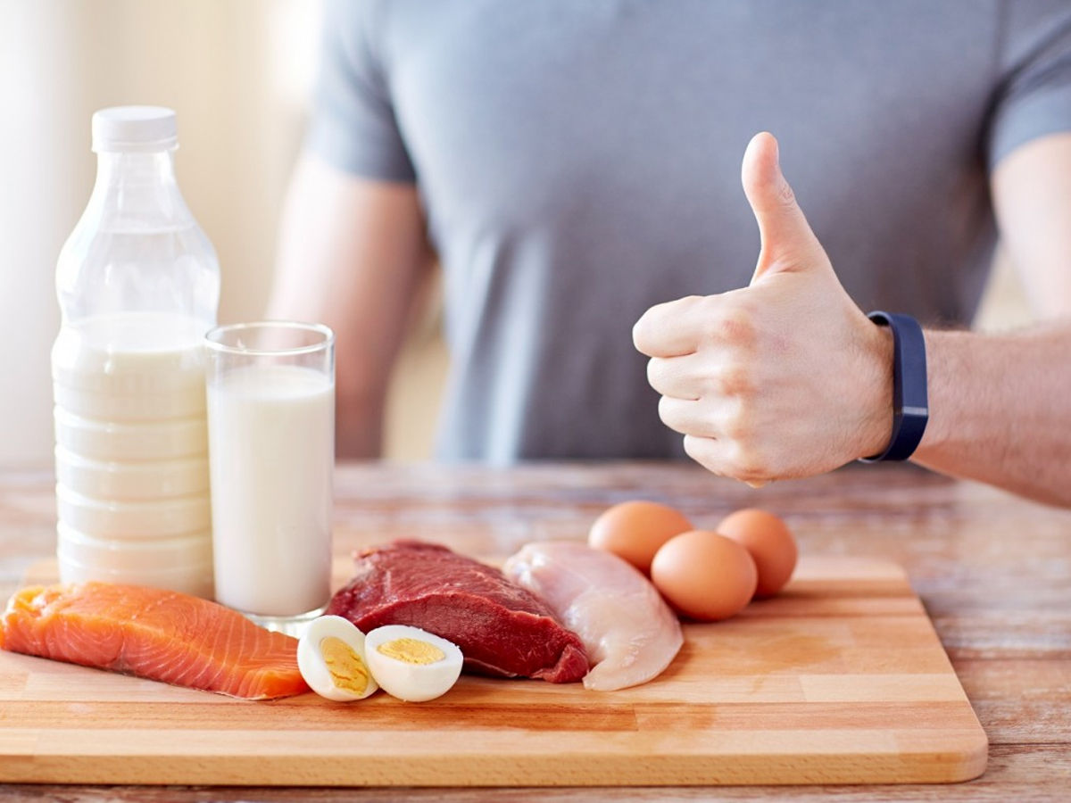 Eat protein for healthy muscle gain 