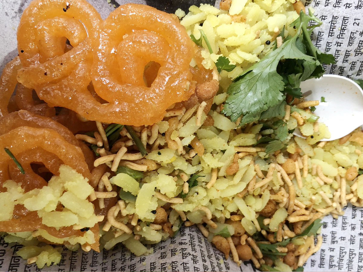 Poha- Jalebi staple food of MP