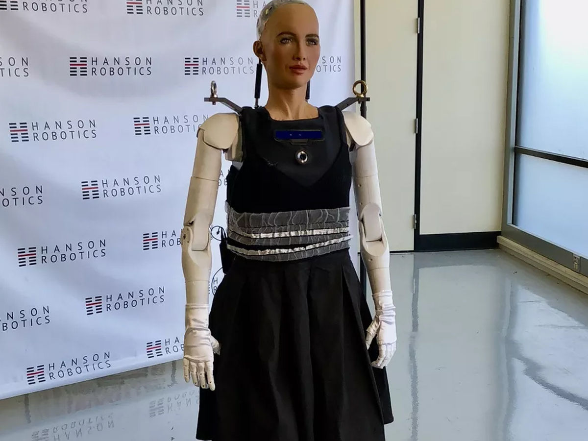 Sophia robot in making 