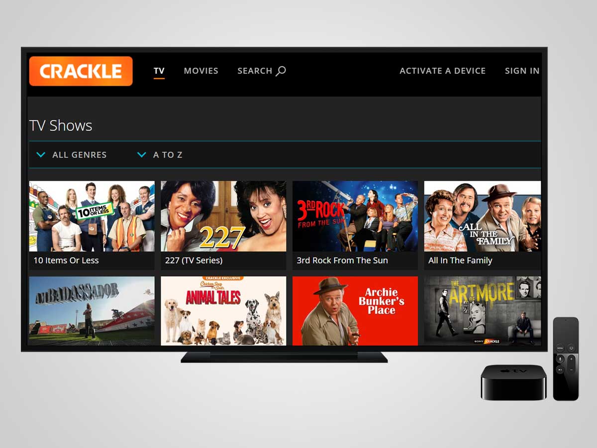 Alternatives To Netflix, Crackle 