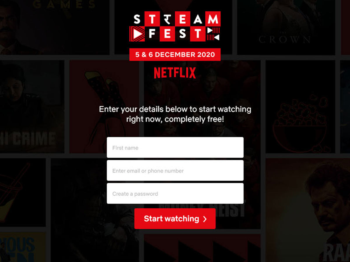 Netflix strem fest free