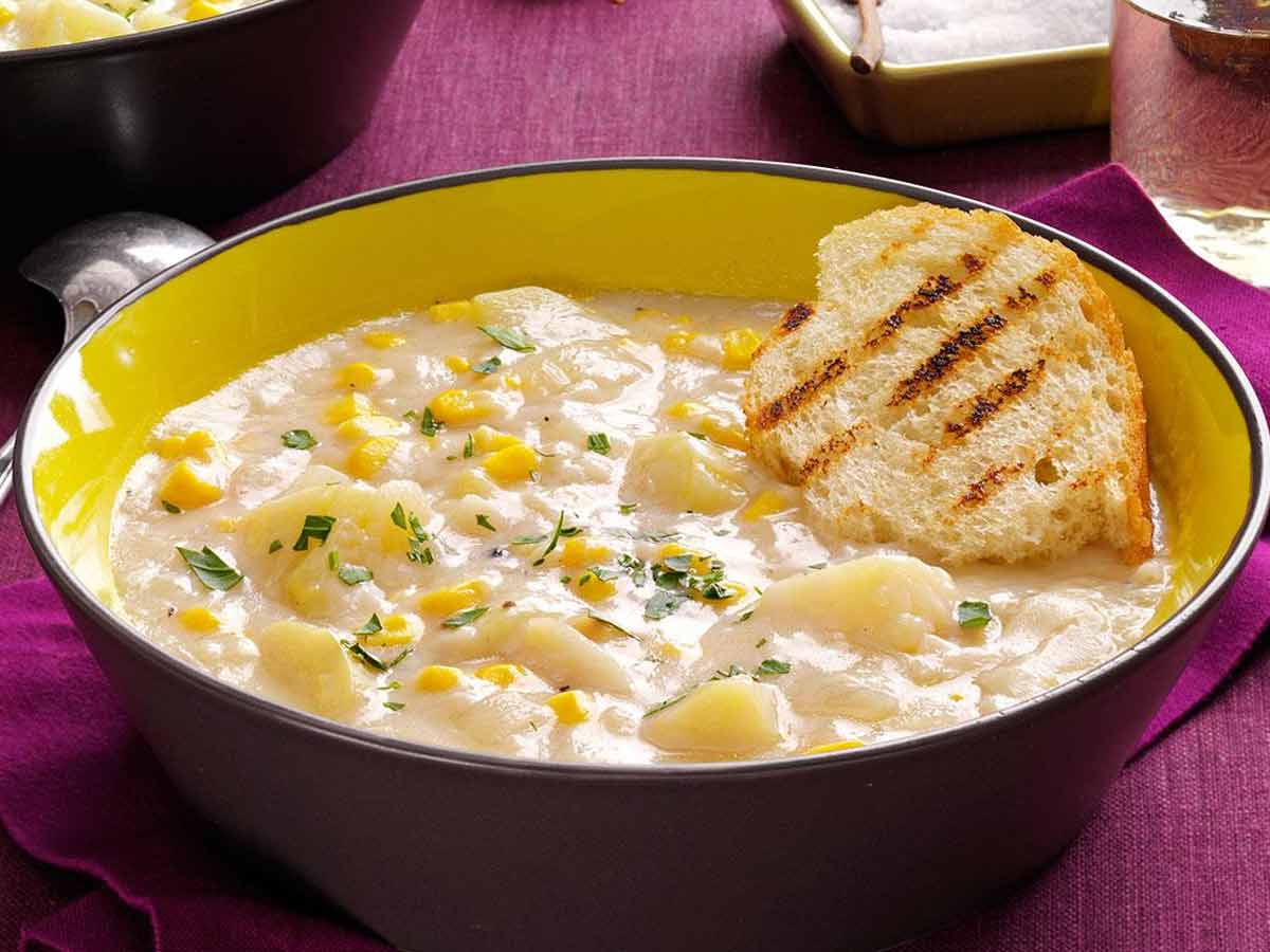 Easy Corn Recipes, Potato and Corn Soup 