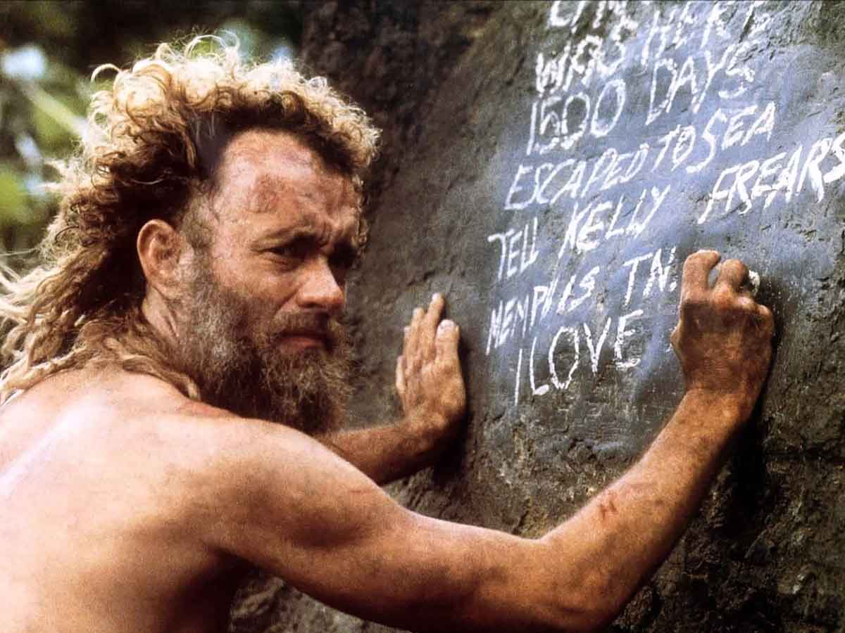 tom hanks in cast away, cast away