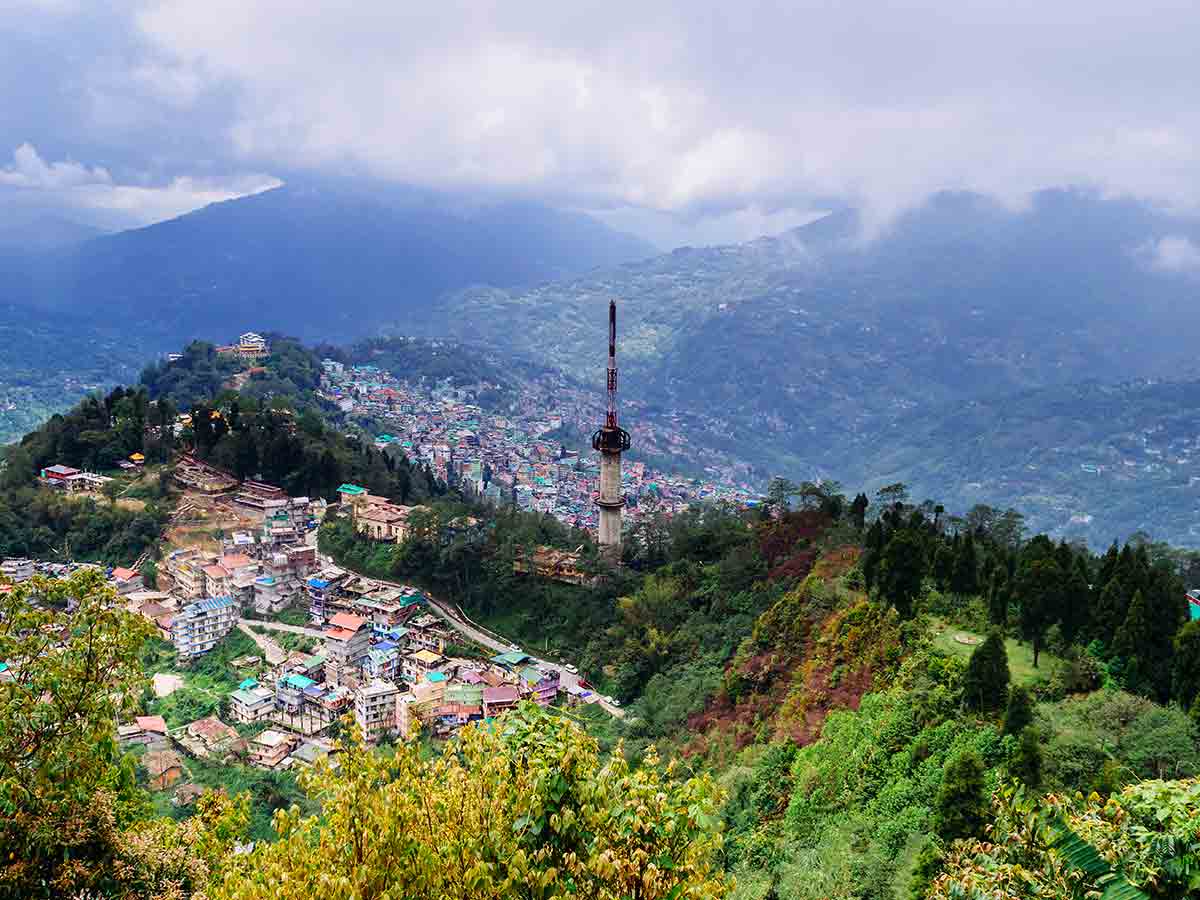 The scenic Gangtok