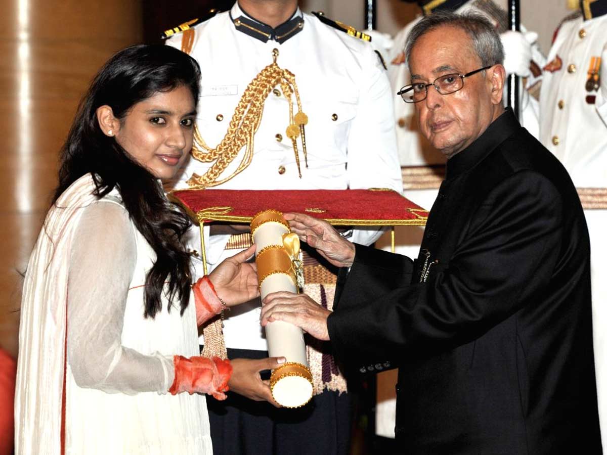 Mithali raj padma shri, mithali raj awards