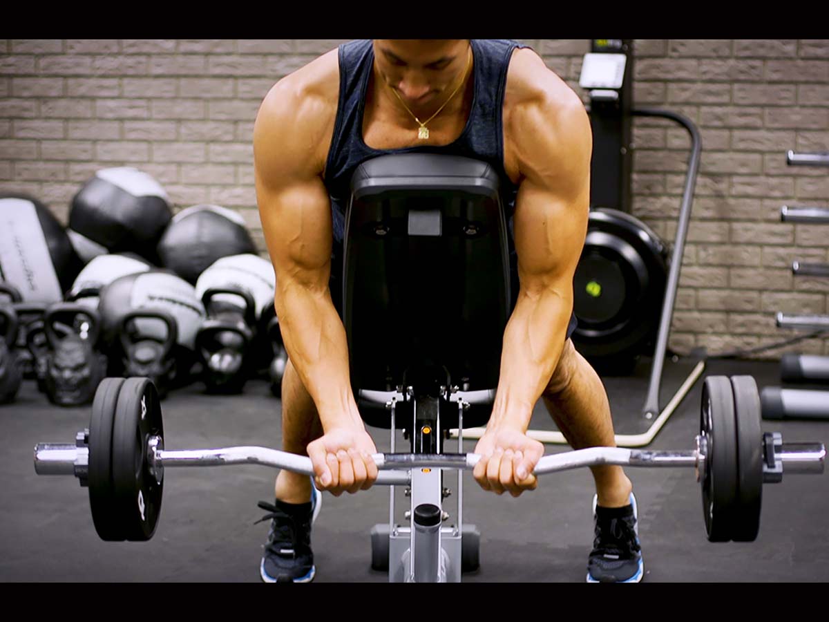 prone bar curls